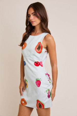 Gingham Fruit Dress