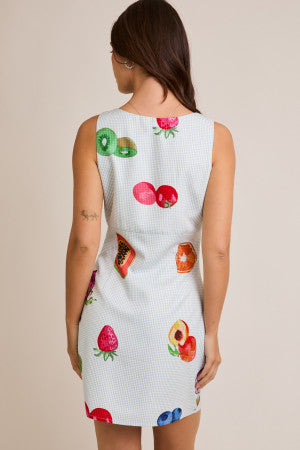 Gingham Fruit Dress