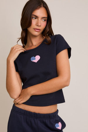 America Heart Tee