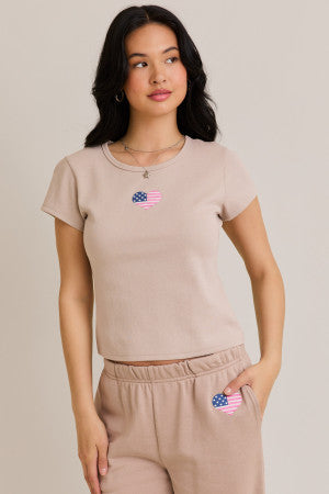America Heart Tee